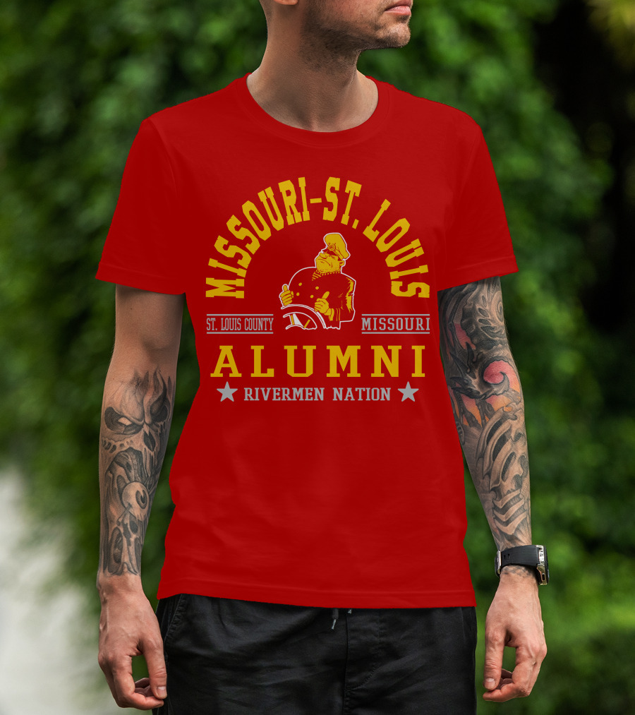 Missouri-St. Louis Alumni Rivermen Nation St. Louis County T-Shirt