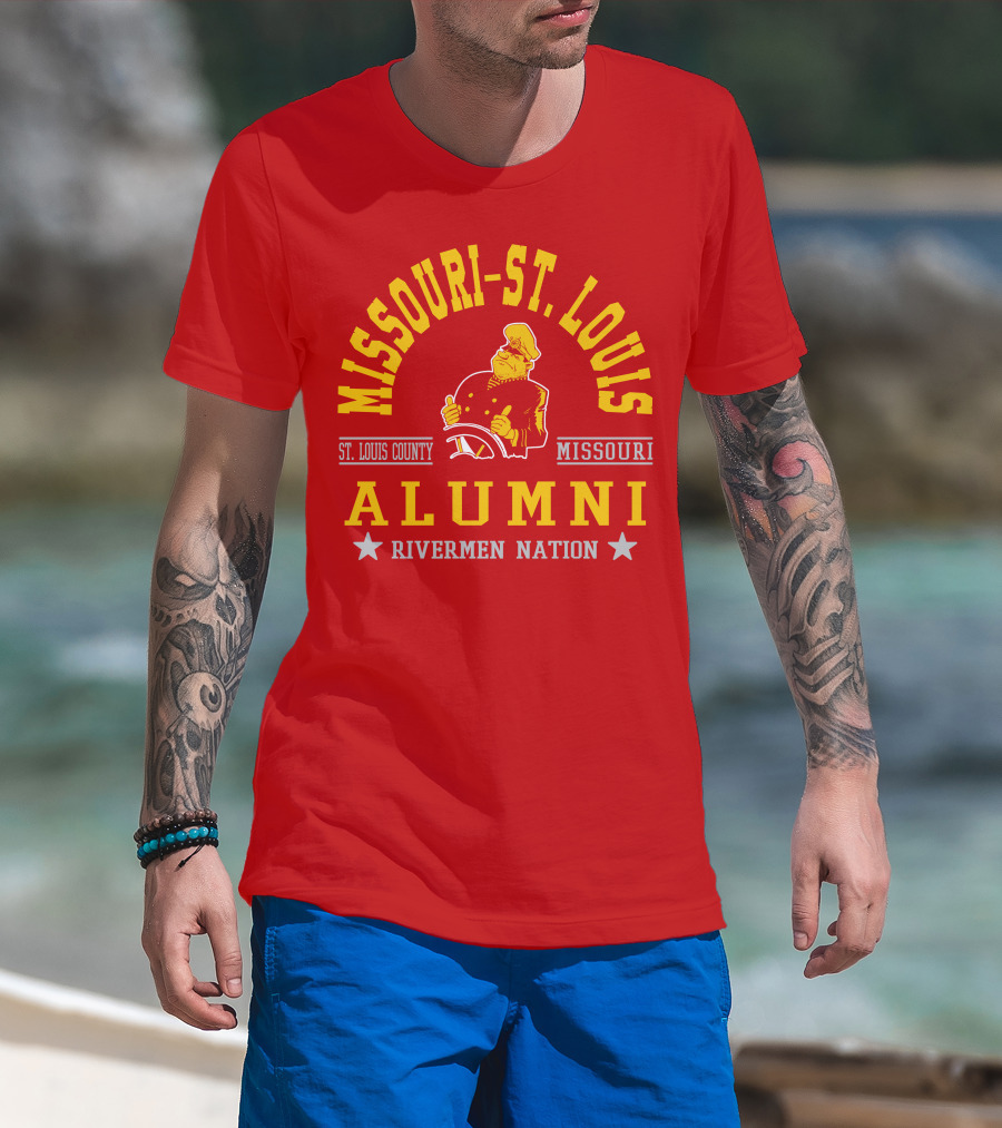 Missouri-St. Louis Alumni Rivermen Nation St. Louis County T-Shirt