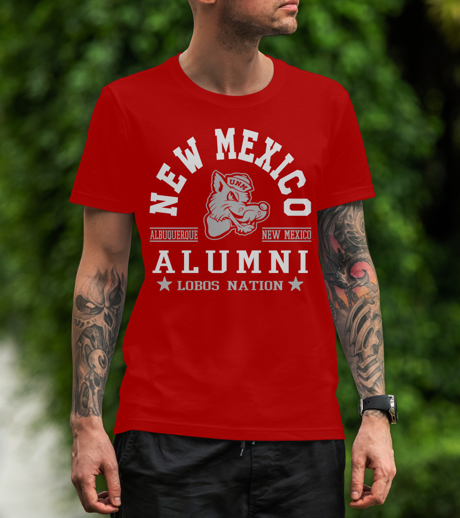 New Mexico Alumni UNM Lobos Nation Albuquerque T-Shirt
