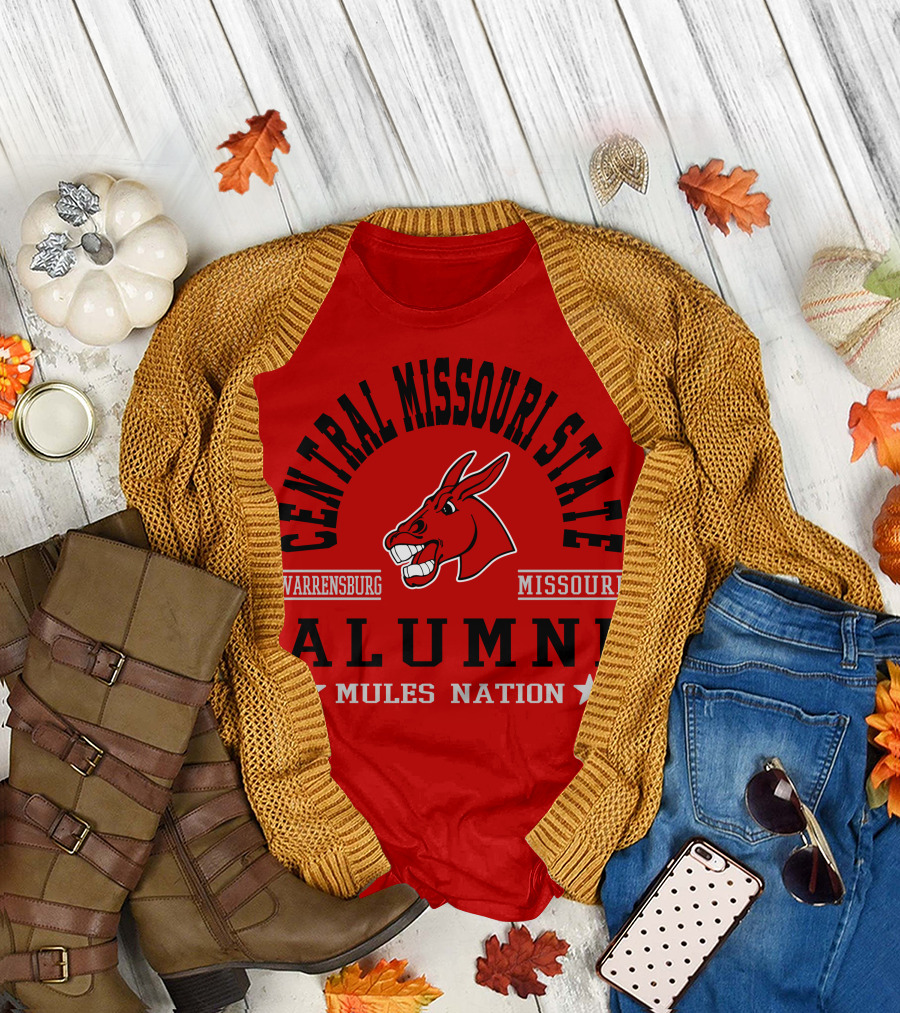 Central Missouri State Warrensburg Missouri Alumni Mules Nation T-Shirt