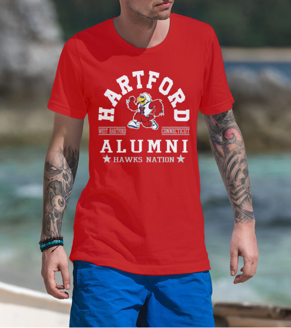 Hartford West Hartford Connecticut Alumni Hawks Nation T-Shirt