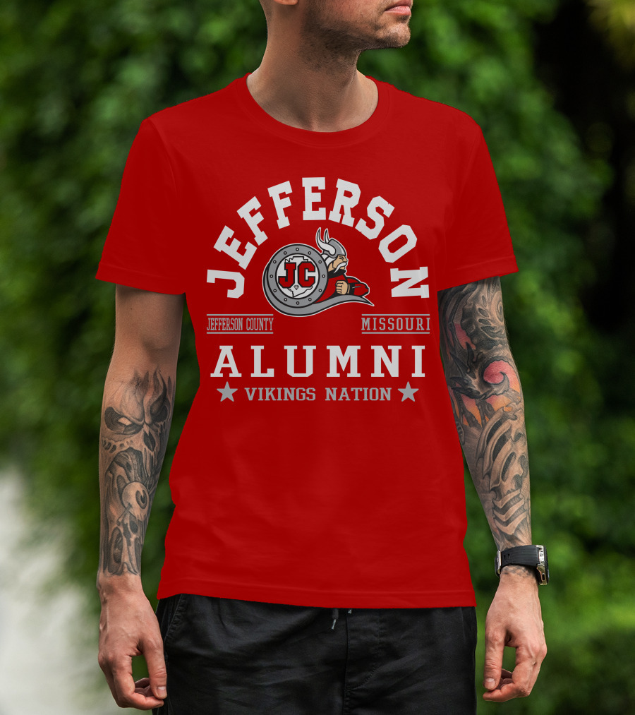 Jefferson County Missouri Alumni Vikings Nation T-Shirt