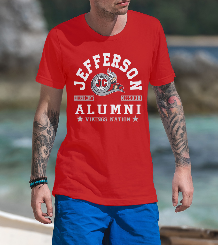 Jefferson County Missouri Alumni Vikings Nation T-Shirt