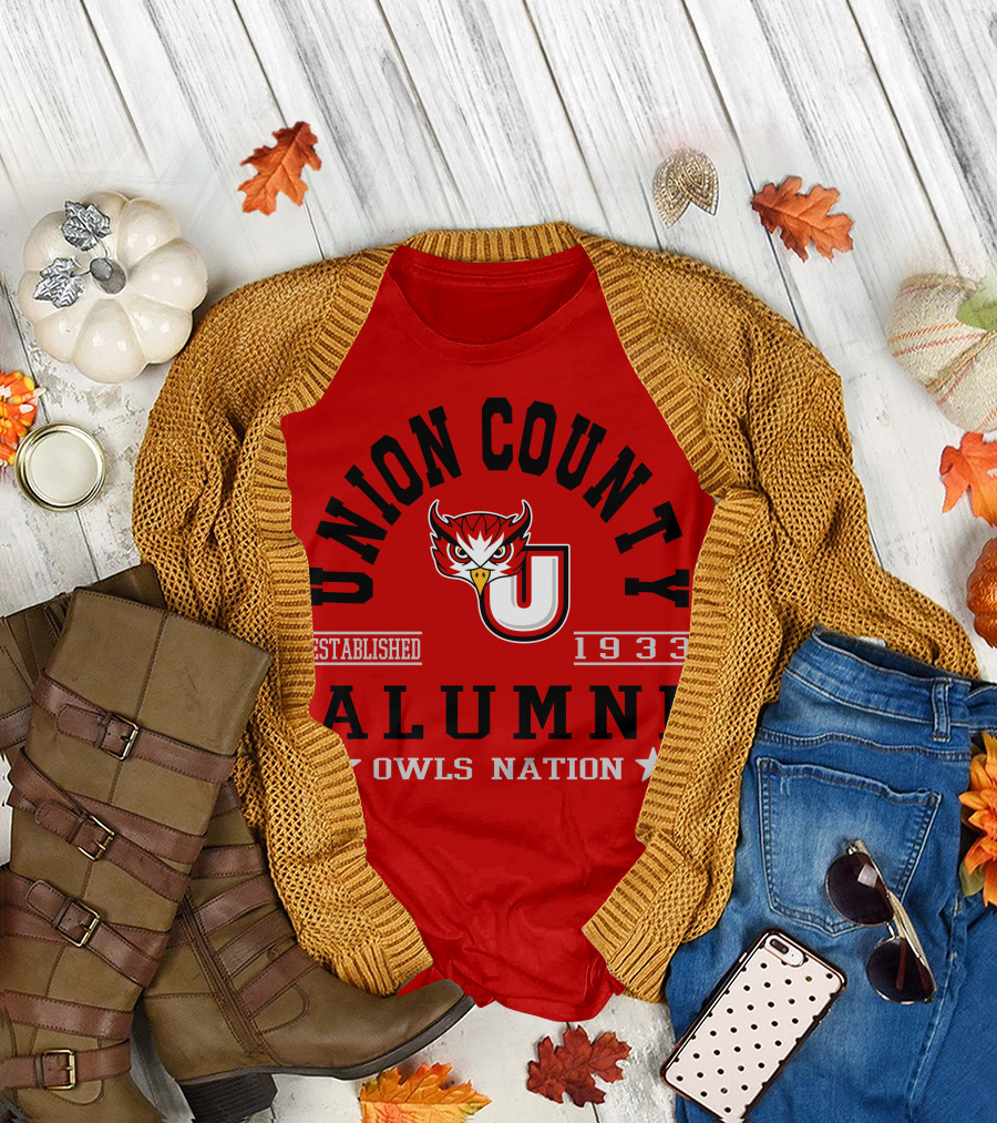 Union County Alumni Owls Nation Established 1933 T-Shirt