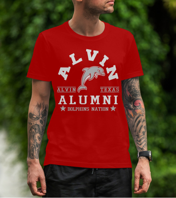Alvin Texas Alumni Dolphins Nation T-Shirt
