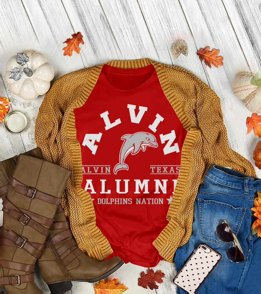 Alvin Texas Alumni Dolphins Nation T-Shirt