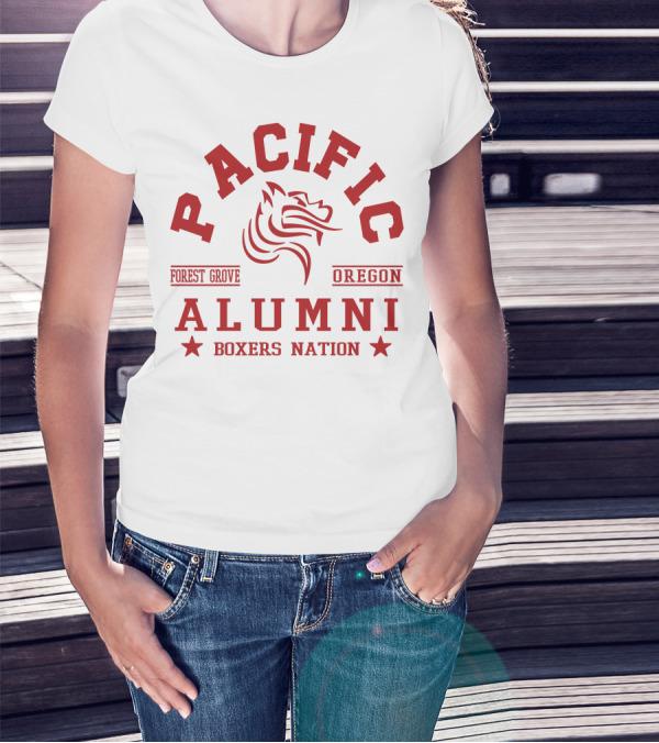 Pacific University Forest Grove Oregon Alumni Boxers Nation T-Shirt