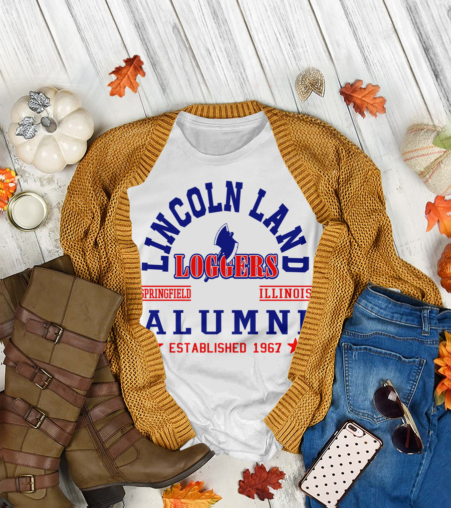 Lincoln Land Loggers Alumni Springfield Illinois Established 1967 T-Shirt