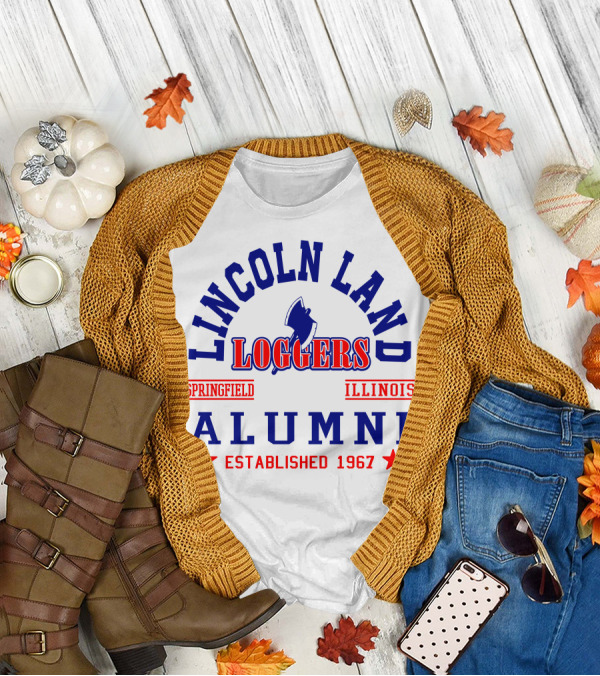 Lincoln Land Loggers Alumni Springfield Illinois Established 1967 T-Shirt