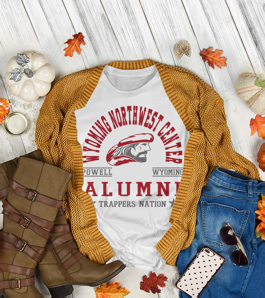 Wyoming Northwest Center Powell Wyoming Alumni Trappers Nation T-Shirt