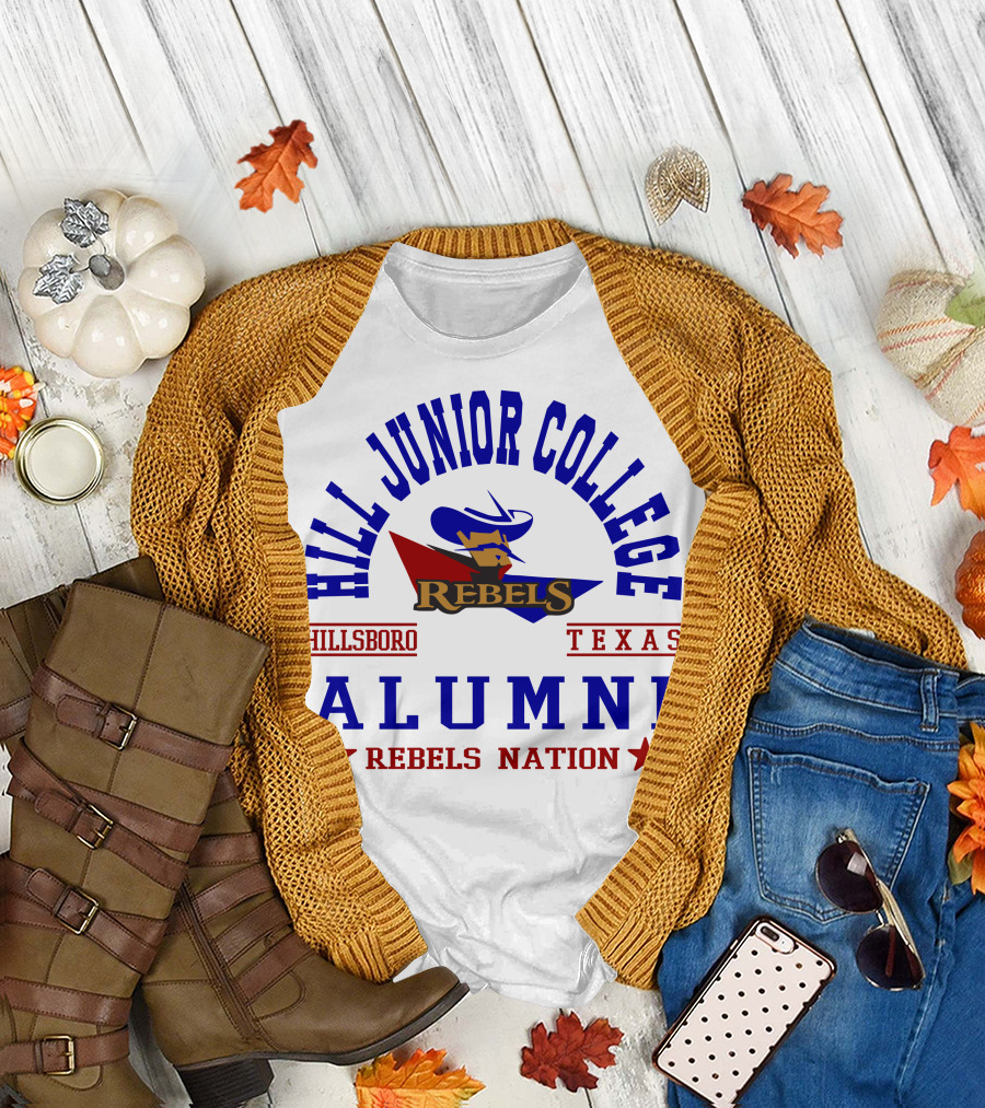Hill Junior College Hillsboro Texas Rebels Alumni Nation T-Shirt