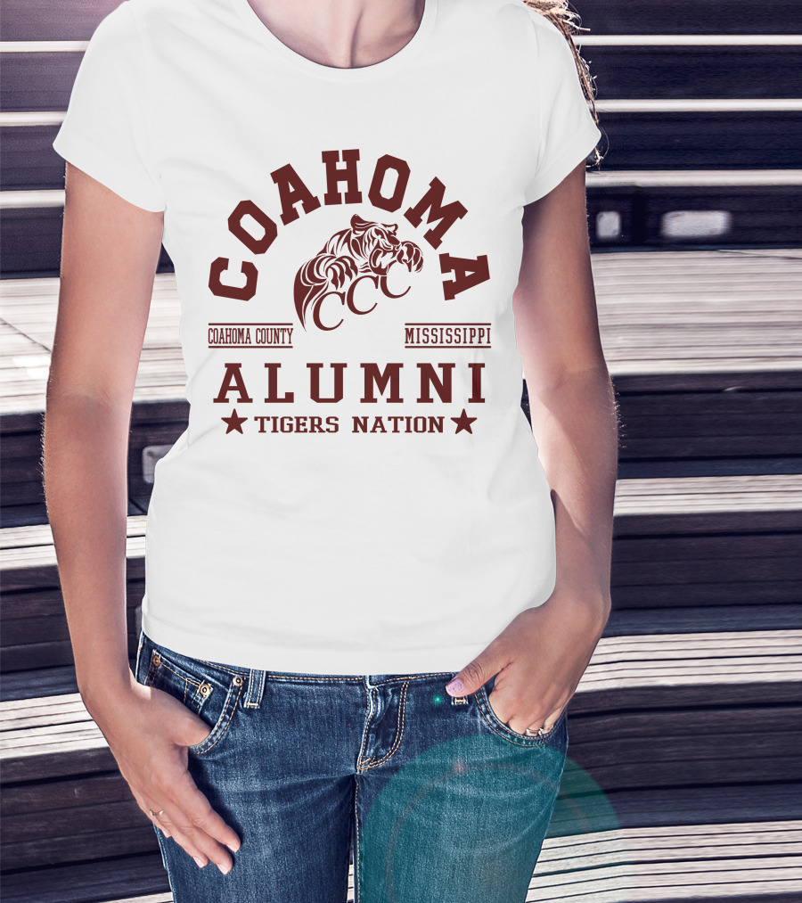 Coahoma County Mississippi Alumni Tigers Nation CCC T-Shirt