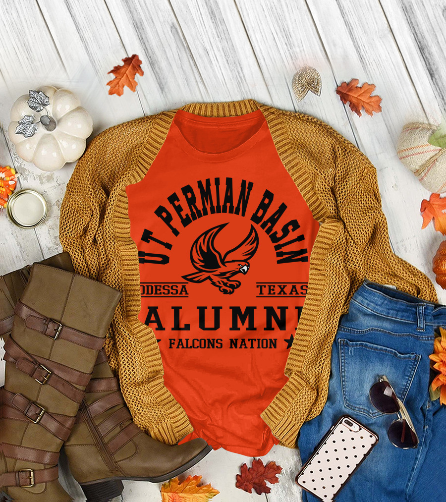 UT Permian Basin Alumni Falcons Nation Odessa Texas T-Shirt