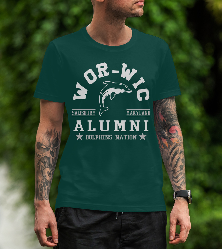 Wor-Wic Alumni Dolphins Nation Salisbury Maryland T-Shirt