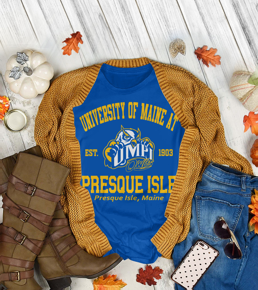 University of Maine at Presque Isle Owls Est. 1903 Presque Isle Maine T-Shirt