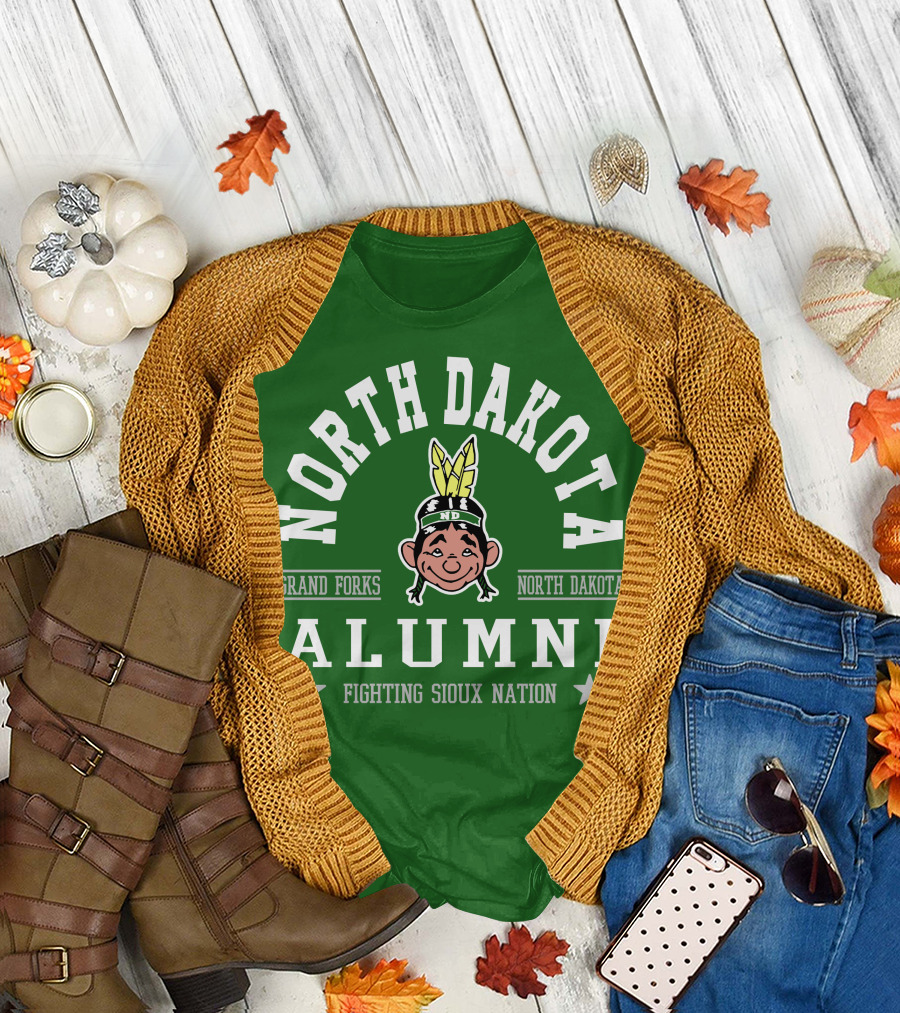 North Dakota Alumni Fighting Sioux Nation Grand Forks T-Shirt