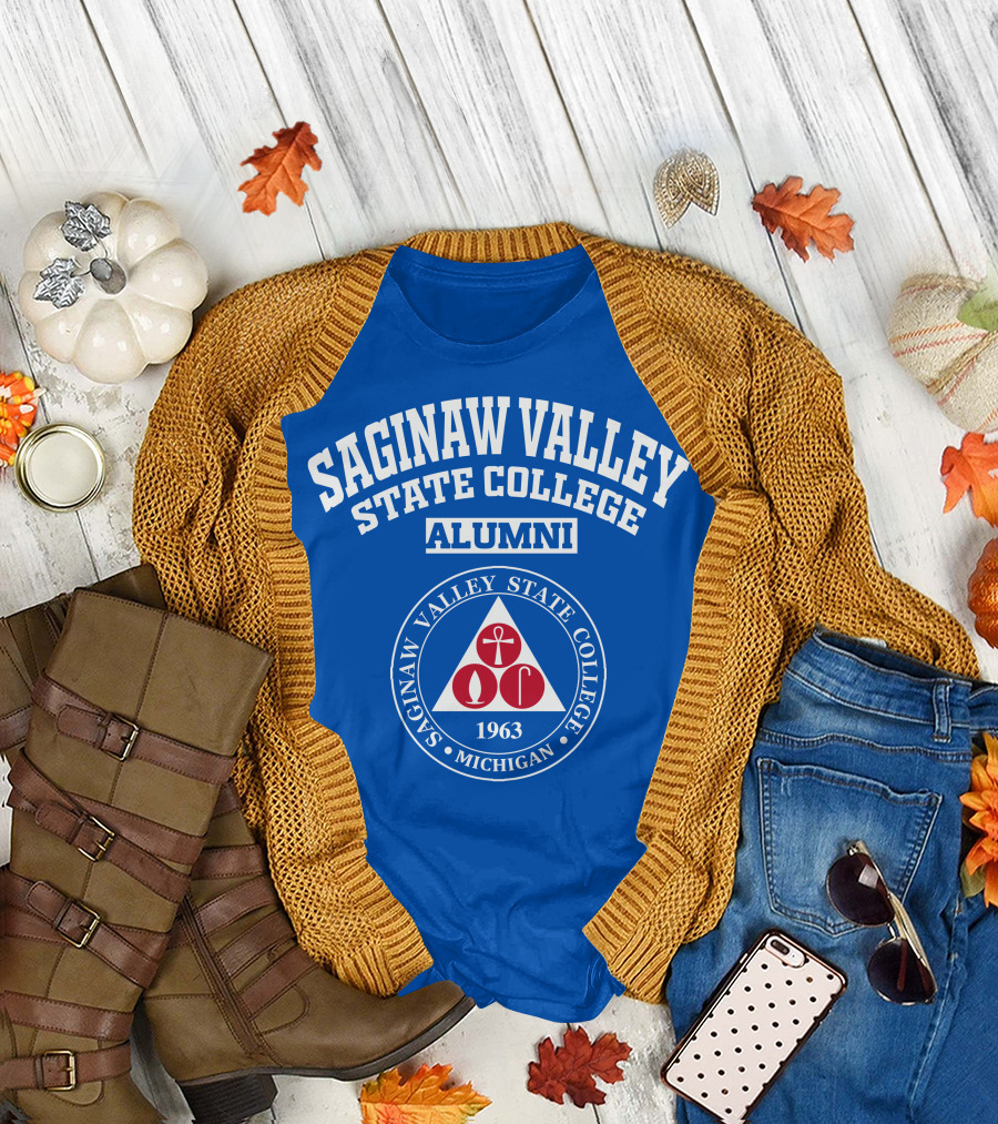 Saginaw Valley State College Alumni Michigan 1963 T-Shirt