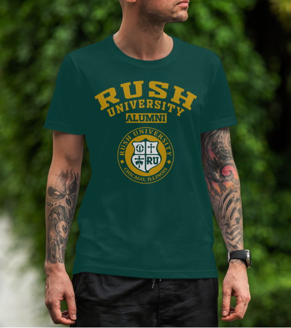RUSH University Alumni Chicago Illinois Crest T-Shirt