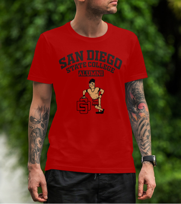 San Diego State College Alumni SDSC Vintage Style Retro Pose T-Shirt