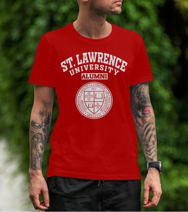 St. Lawrence University Alumni Seal Universitas Sancti Laurentii In Novo Eborio Fides Et Veritas MDCCCLVI T-Shirt