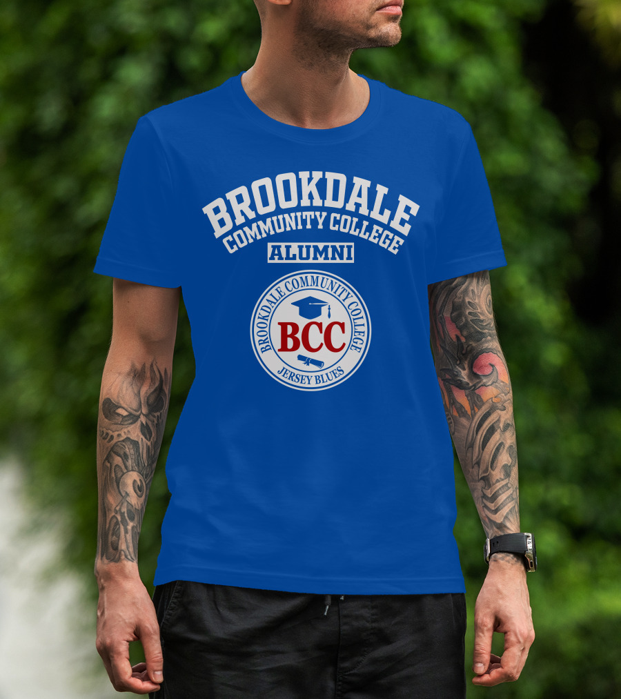 Brookdale Community College Alumni BCC Jersey Blues T-Shirt