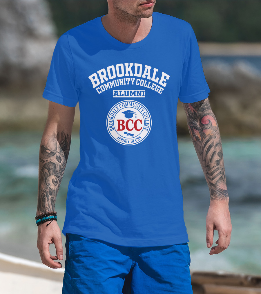 Brookdale Community College Alumni BCC Jersey Blues T-Shirt