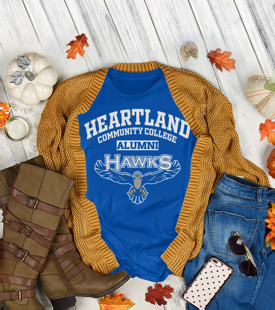 Heartland Community College Alumni Hawks T-Shirt