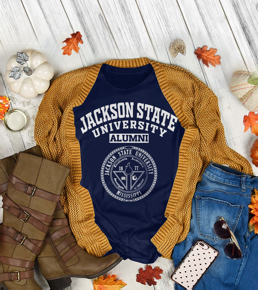Jackson State University Alumni Mississippi 1877 Excellence Audire Est Optimum T-Shirt