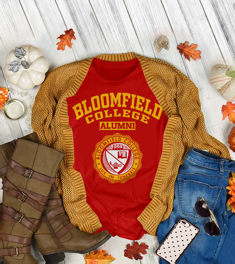 Bloomfield College Alumni 1868 Lux In Tenebris Emblem T-Shirt