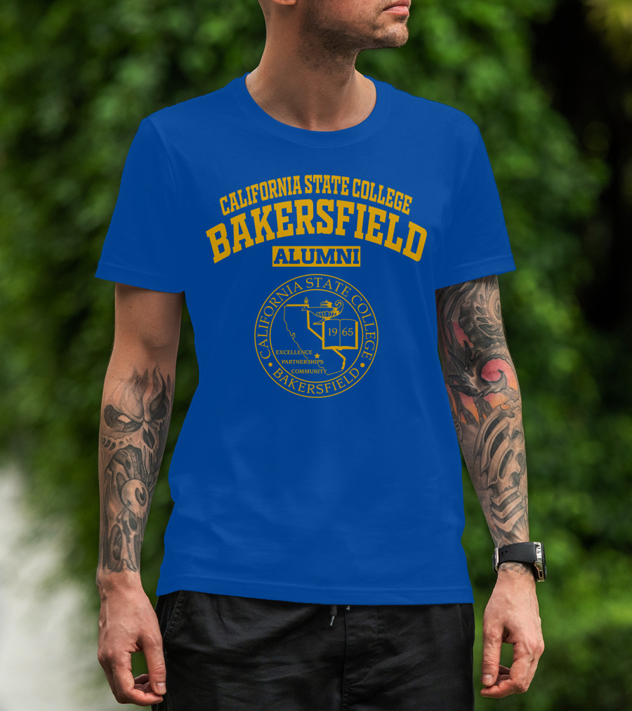 California State College Bakersfield Alumni 1965 Excellence Partnerships Community Seal T-Shirt