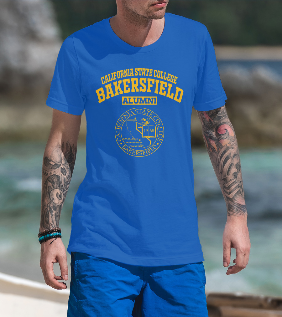 California State College Bakersfield Alumni 1965 Excellence Partnerships Community Seal T-Shirt