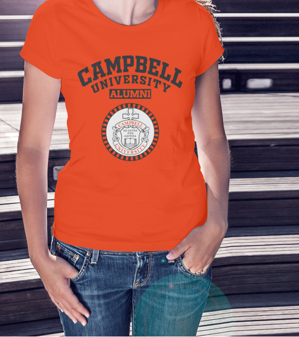 Campbell University Alumni Ad Astra Per Aspera Seal T-Shirt