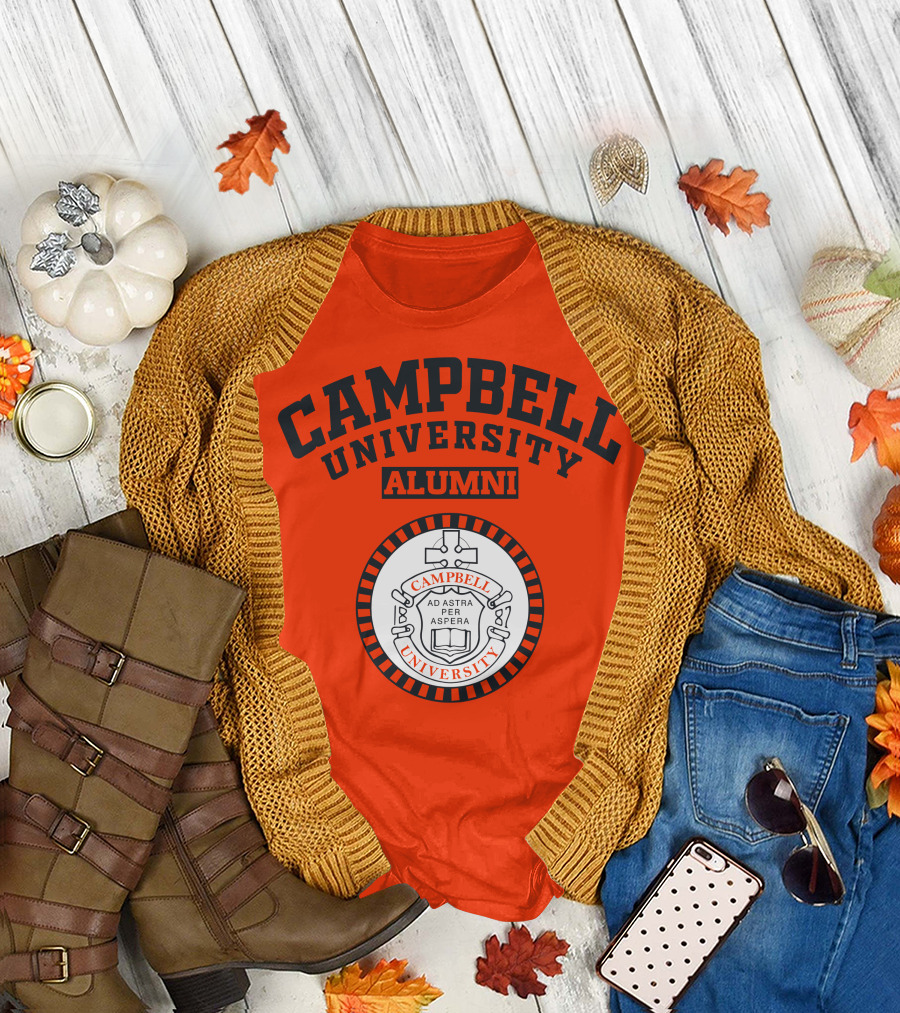 Campbell University Alumni Ad Astra Per Aspera Seal T-Shirt
