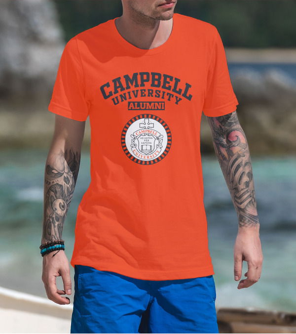 Campbell University Alumni Ad Astra Per Aspera Seal T-Shirt
