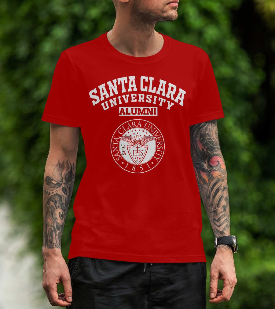 Santa Clara University Alumni SCU 1851 Seal T-Shirt