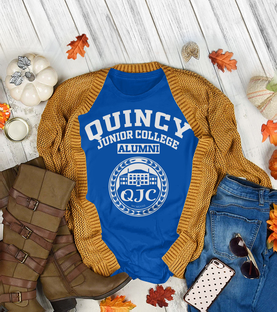 Quincy Junior College Alumni QJC MCMLVIII T-Shirt