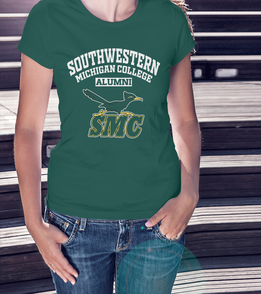 Southwestern Michigan College Alumni SMC Bird T-Shirt