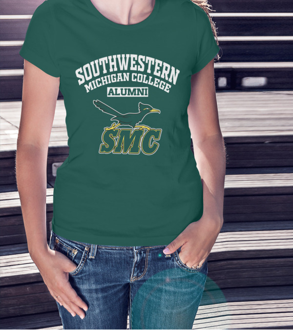 Southwestern Michigan College Alumni SMC Bird T-Shirt