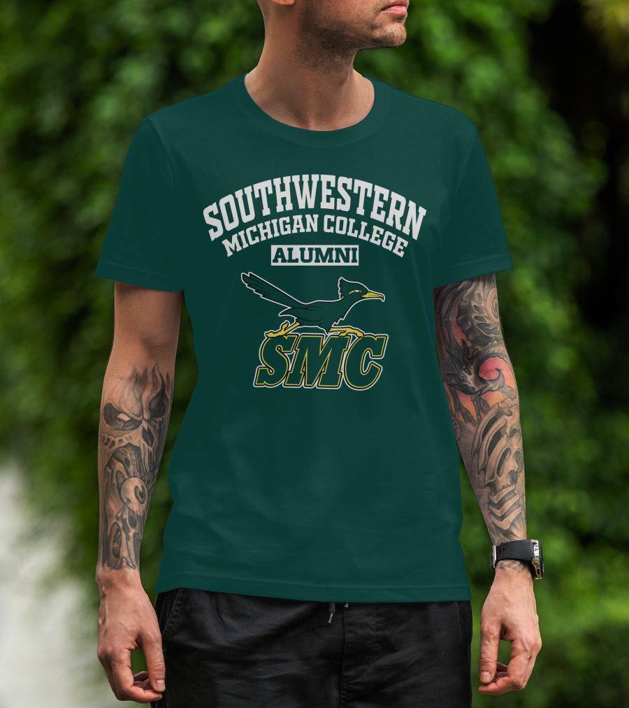 Southwestern Michigan College Alumni SMC Bird T-Shirt