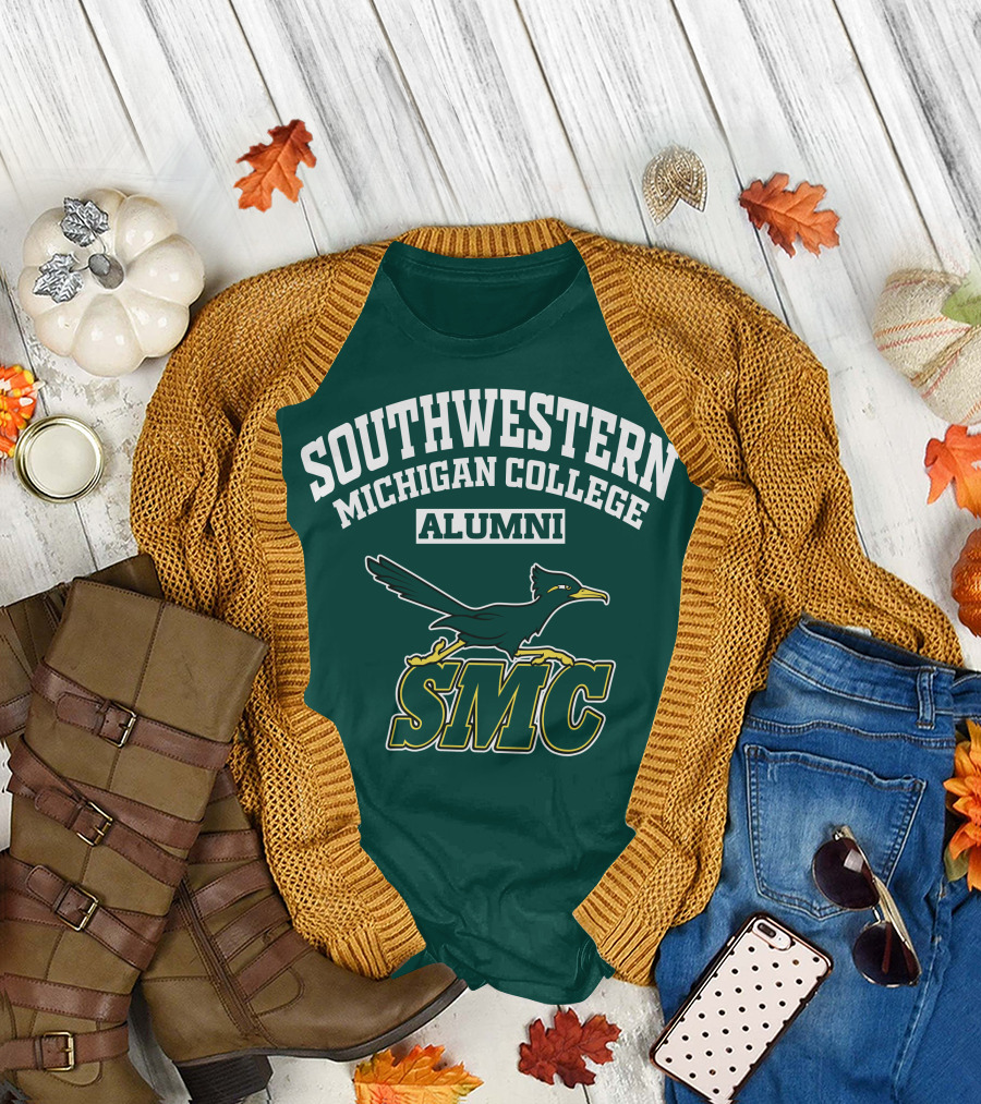 Southwestern Michigan College Alumni SMC Bird T-Shirt