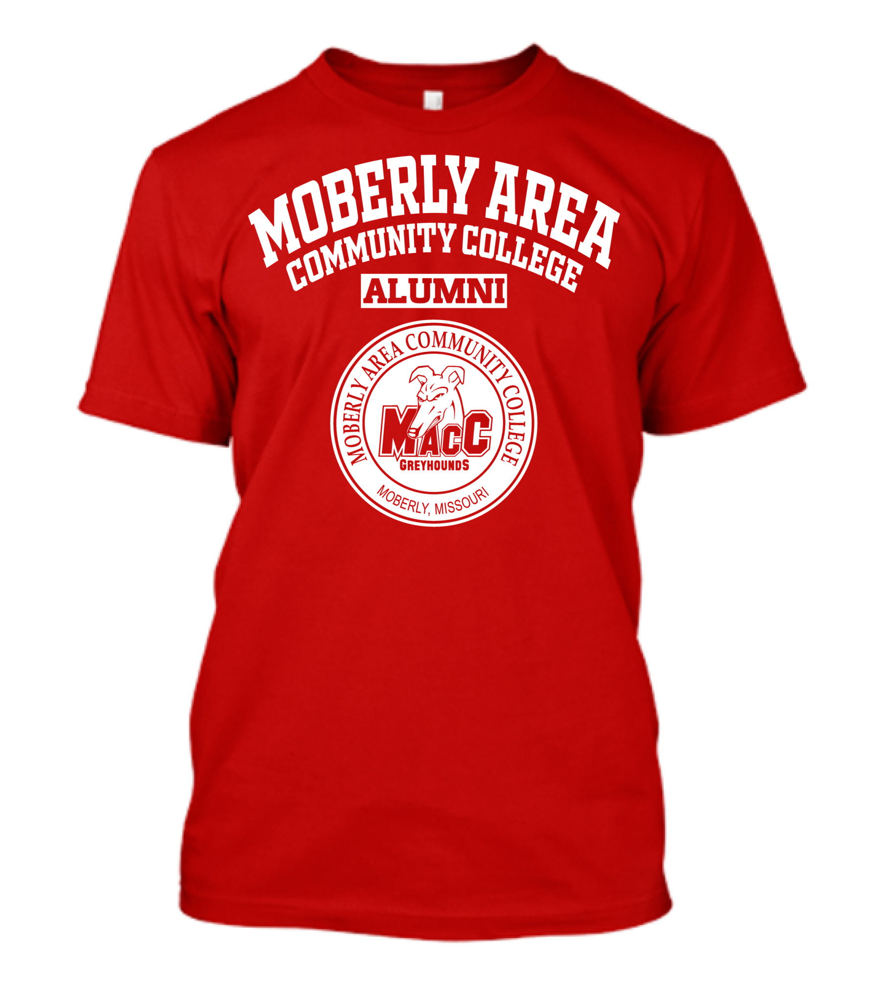 Moberly Area Community College Alumni MACC Greyhounds Moberly Missouri T-Shirt