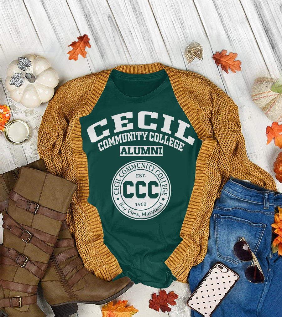 Cecil Community College Alumni Est. 1968 Bay View Maryland CCC T-Shirt