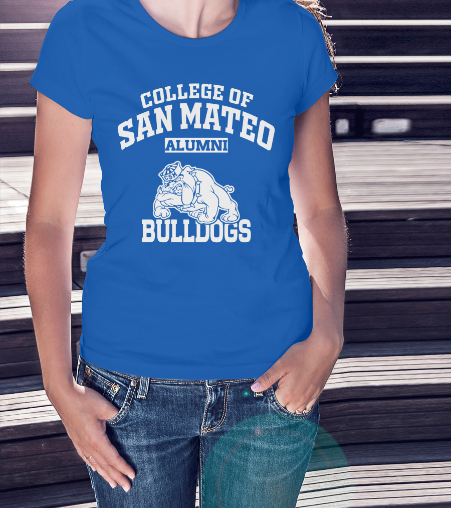 College Of San Mateo Alumni Bulldogs CSM T-Shirt