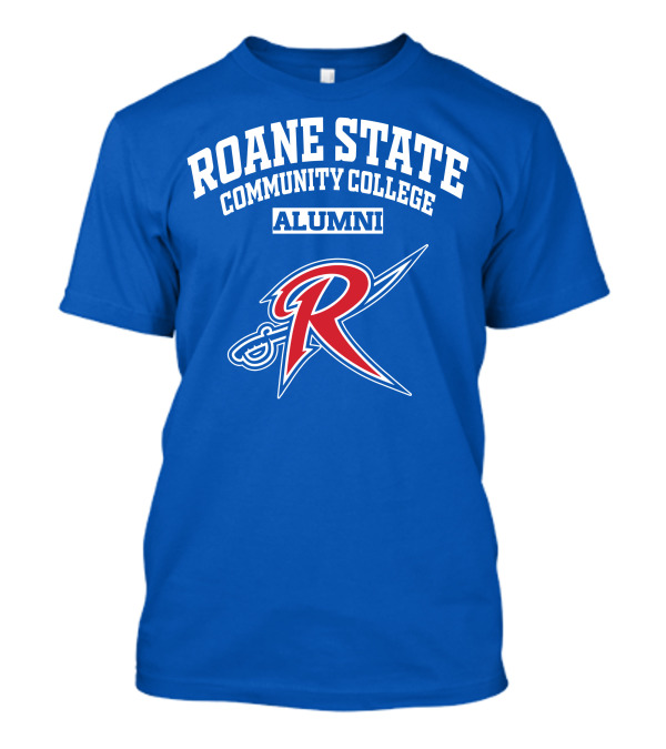 Roane State Community College Alumni With Red R Logo And Sword T-Shirt
