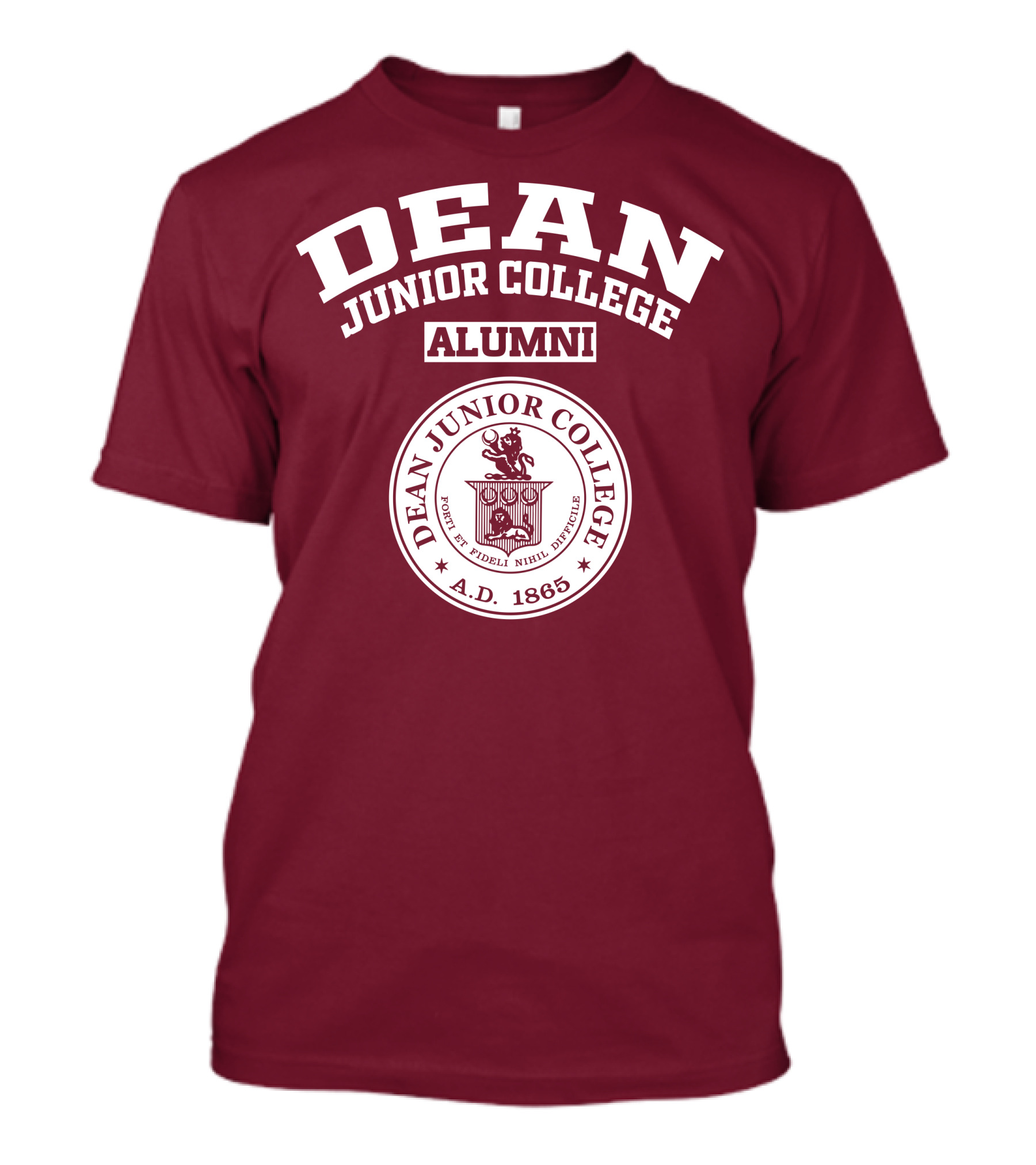 Dean Junior College Alumni Seal A.D. 1865 T-Shirt