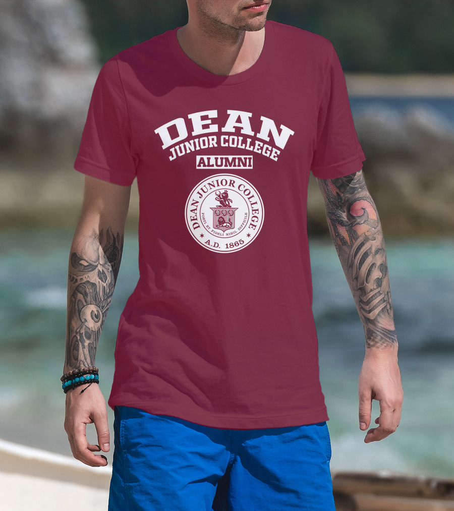 Dean Junior College Alumni Seal A.D. 1865 T-Shirt