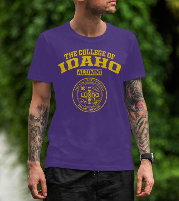 The College Of Idaho Alumni Lux Rex Established 1891 T-Shirt