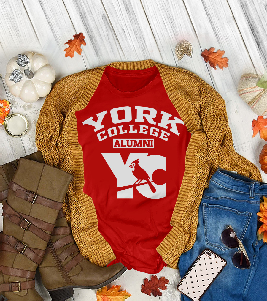 York College Alumni YC Cardinal T-Shirt