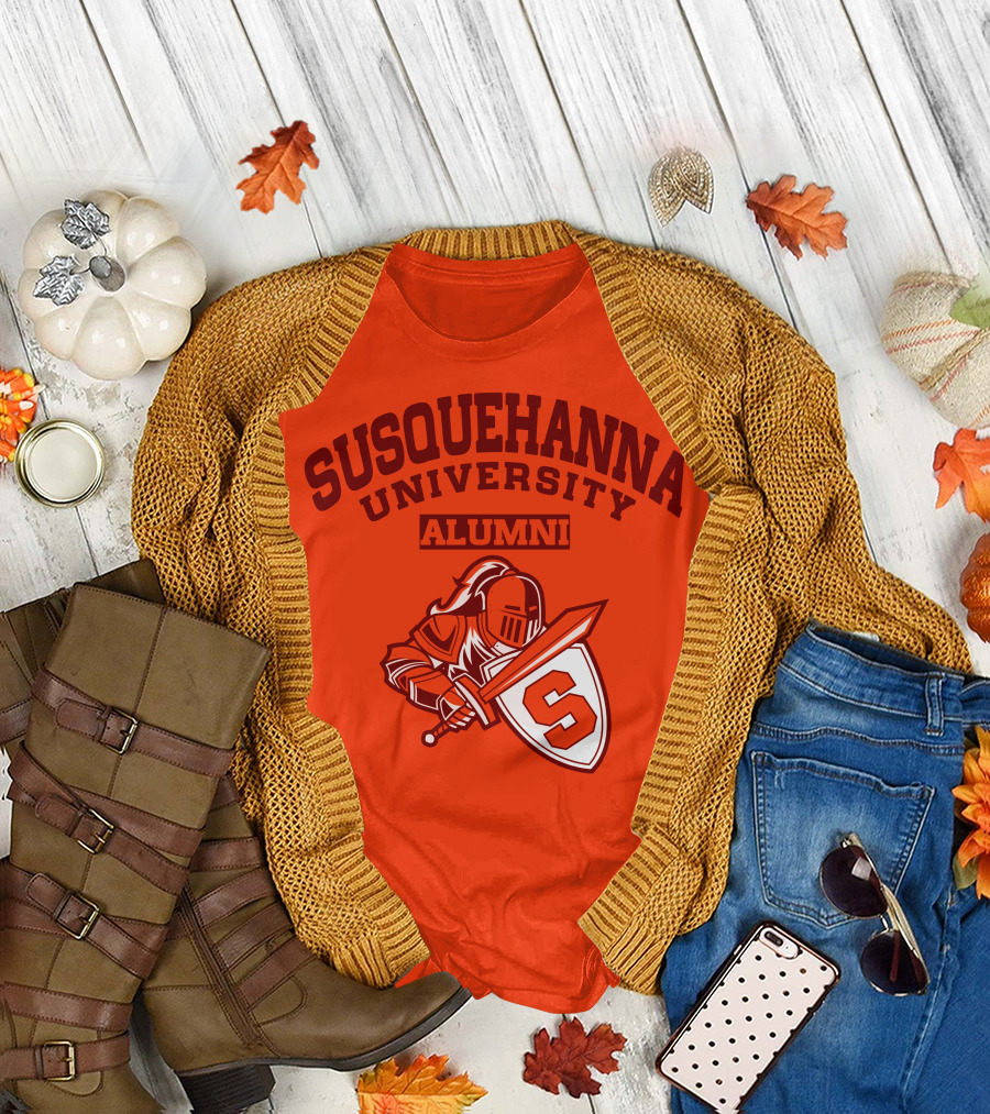 Susquehanna University Alumni Knight Shield S T-Shirt