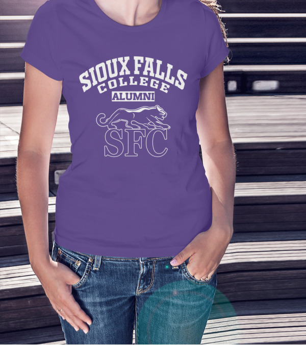 Sioux Falls College Alumni SFC Panther Purple T-Shirt